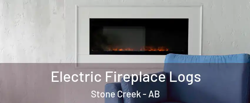  Electric Fireplace Logs Stone Creek - AB
