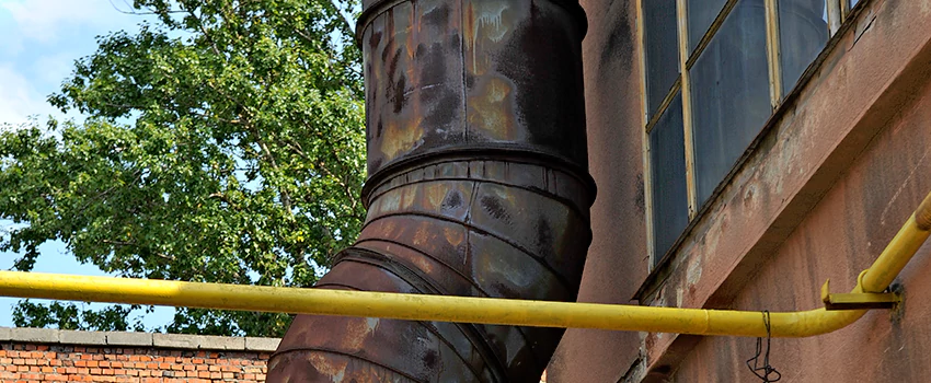 Lightning Protection Installation System for Industrial Chimneys in Wood Buffalo, Alberta