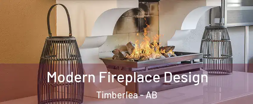  Modern Fireplace Design Timberlea - AB